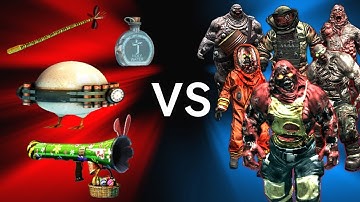 Dead Trigger 2 | All Easter Eggs Weapons vs All Bosses - Lomelvo