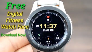 Galaxy/Gear S3 Ultimate Digital Fitness Watch Face (No longer free). screenshot 5