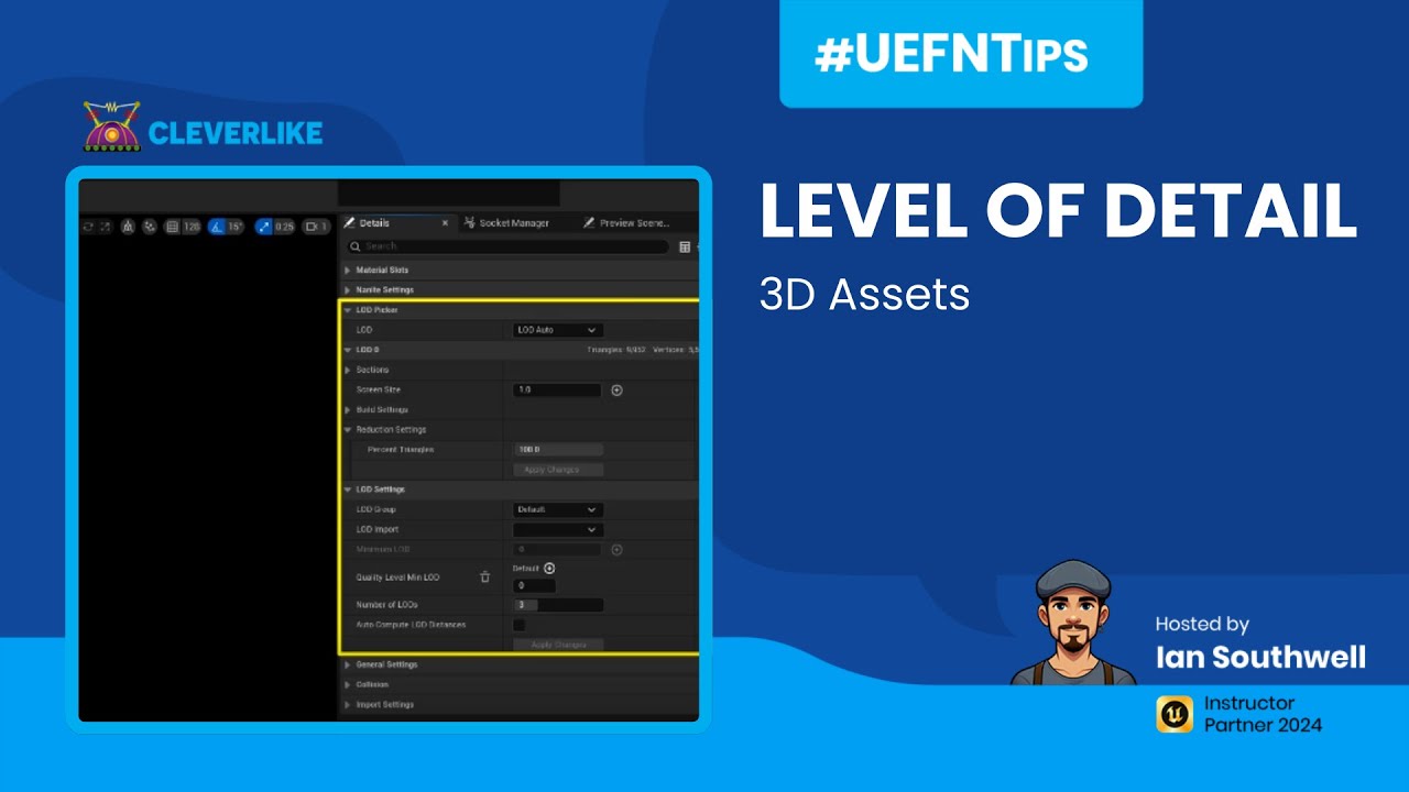 Level of Detail - 3D Assets | #UEFNtips - YouTube