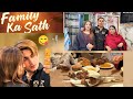 Family ka Sath dinner 🍽️ party 😋 | puri family aur wife pheli bar gai dinner par ✨🍗 | mummy na di 😍