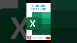 How to create form for data entry in Excel #excel #exceltips #youtubeshorts #trending #shorts
