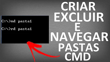 Como criar um diretório no prompt de comando?