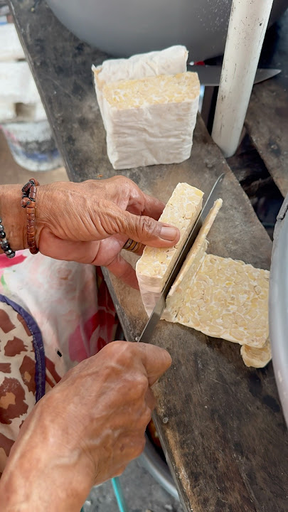 How to cut tempeh as thin as tissue paper