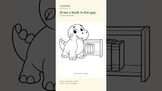 Draw a Book with Stompwick | Gentle Drawing Game #Shorts
