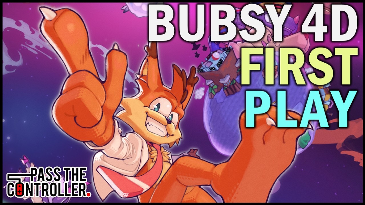 First Play: Bubsy 4D | Pass The Controller - YouTube
