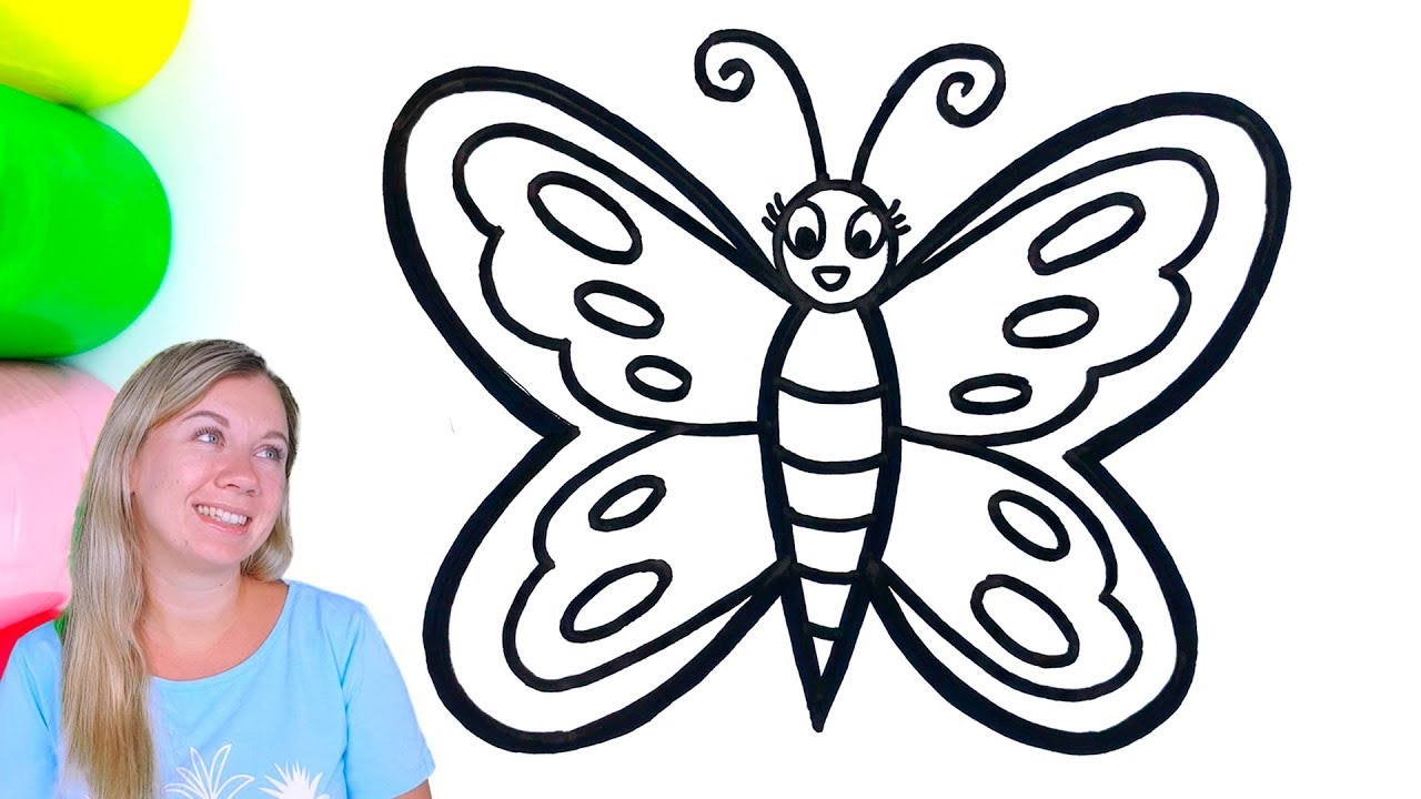 Featured image of post Easy Small Butterfly Drawing With Colour : Let&#039;s drawing and сoloring butterfly for kids.