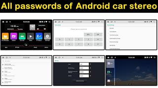 All passwords of Android car stereo - Factory setup - Factory settings - Android settings - 8227L screenshot 3