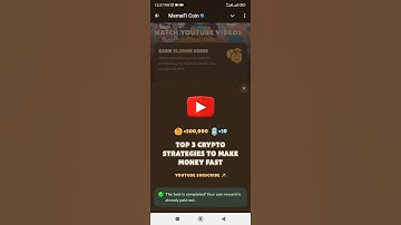 Top 3 Crypto Strategies to Make Money Fast | Memefi Youtube Video Code
