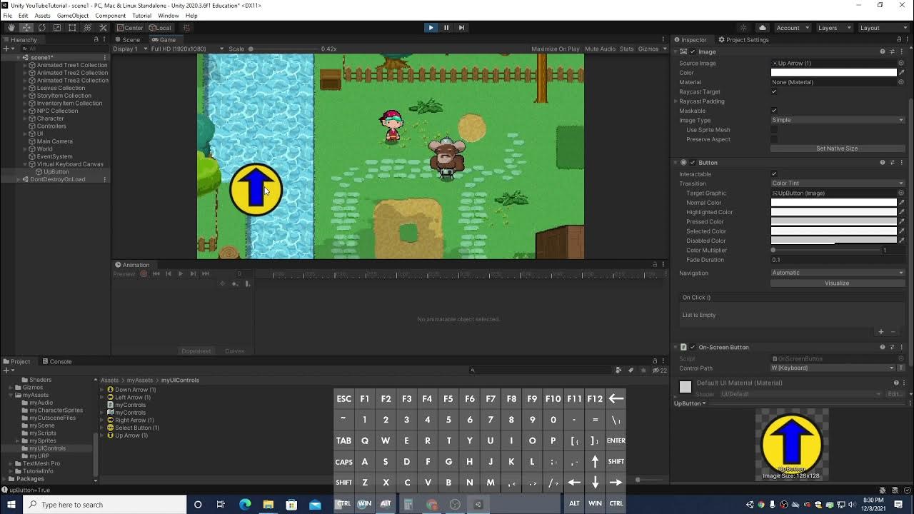 Unity - How to implement the Virtual Keyboard - YouTube