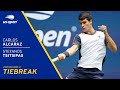 Carlos Alcaraz vs Stefanos Tsitsipas Tiebreak | 2021 US Open Round 3