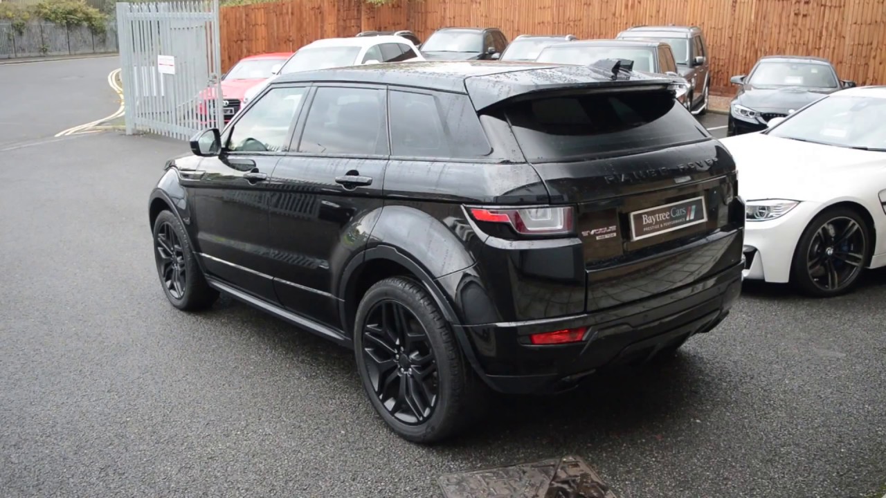 All Black Range Rover Evoque 2.0 Dynamic at Baytree Cars ...