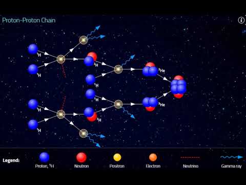 Video: Koľko jadrových reakcií prebieha v protónovom reťazci protónov?