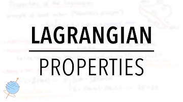 Properties of the Lagrangian | Classical Mechanics