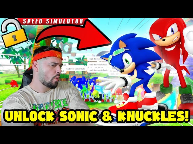 How to UNLOCK Knuckles and SECRET RIDERS SONIC in Sonic Speed Simulator  [Roblox] 