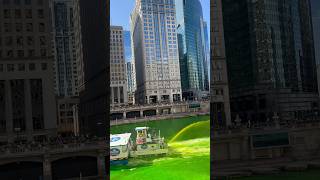 Why do we dye the river green for St.Patrick’s Day? Cause we can 😜Real colors / no filters ☘️