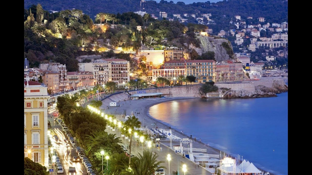 Night walk, Nice embankment, France  🇫🇷| Sea, Light & Life Unfiltered
