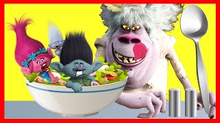 Dreamworks TROLLS BERGENS Chef Makes an Icky Poppy Salad Part 2 with LOL   Ellie Sparkles