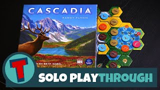 Cascadia Board Game | Learn to Play | Full Solo Playthrough | Totally Tabled