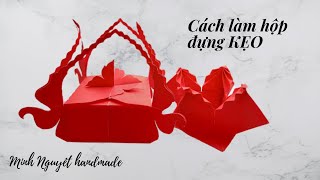 Diy handmade | Tutorial | Cách làm hộp đựng KẸO đám cưới | Minh Nguyệt handmade.