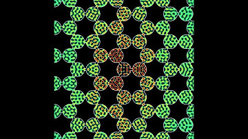 A metamaterial: honeycomb lattice of connected circles