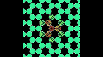 A metamaterial: honeycomb lattice of connected circles