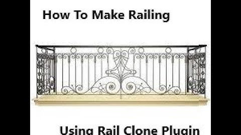 How To Make Railing Design in 3ds Max Using Rail Clone Plugin / Modeling railing very easy step