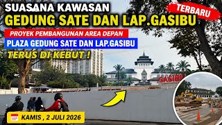 SUASANA KAWASAN GEDUNG SATE DAN LAP.GASIBU‼️TREK LARI LAP.GASIBU MASIH BISA DIGUNAKAN WARGA 