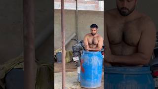 First time ice ❄️bath take full video yt channel #growth #icebath #fitnessmotivation