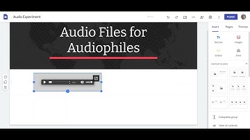 Adding Audio Files to Google Sites2