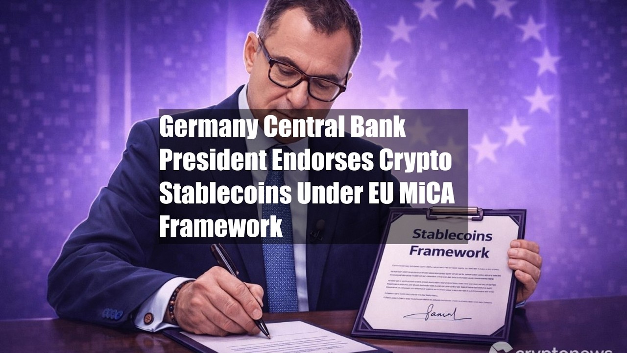 Президент Центрального банка Германии одобрил стейблкоины на основе криптовалют.