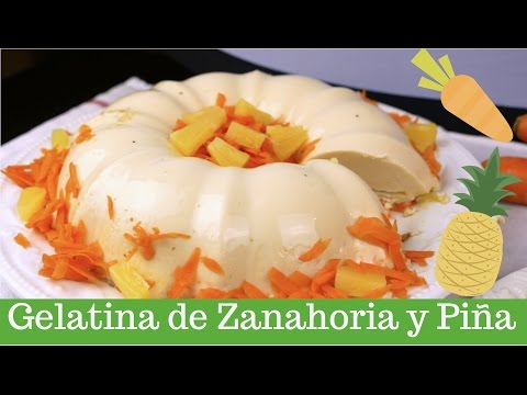 Gelatina de Zanahoria y Piña - Muy Fácil - Mi Cocina Rápida - YouTube