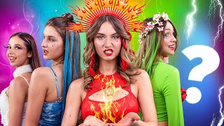 ¡Chica Fuego, Agua, Aire y Tierra! Cuatro Elementos Encontraron al Quinto Elemento