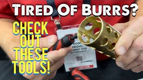 Tired of burrs? Check out these deburring tools from the PRI Show with demos. Shaviv USA Tools