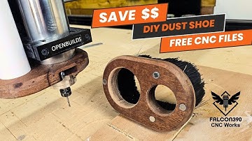 Making a DIY dust shoe for CNC router. Two sided machining