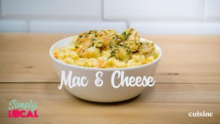 Mac \& Cheese With Garlic Butter Shrimp | Simply Local