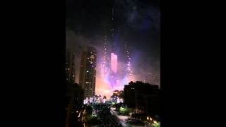 Dubai Burj Khalifa New Year 2015 Fireworks Full Show In 4K