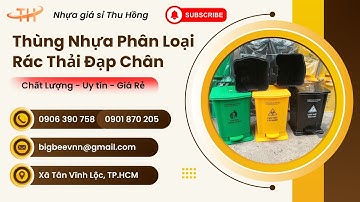 Thùng rác nhựa đạp chân phân loại rác thải giá rẻ