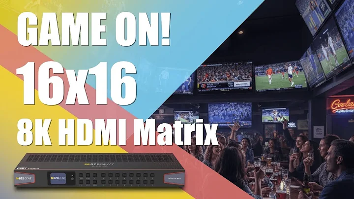 Pro AV Routing in 8K & Auto-Downscaling - Hands-On BZBGEAR BG-8K-1616MA HDMI Matrix Switcher