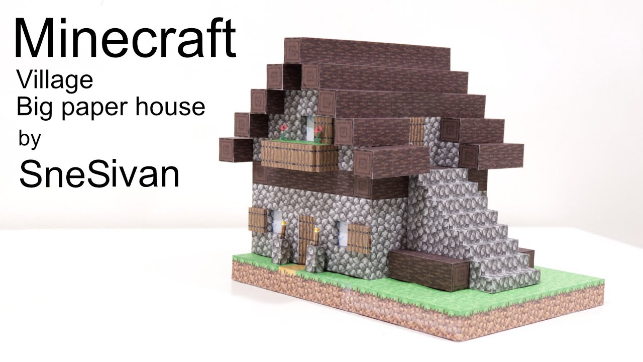 Craft Your Own Minecraft Village House Diorama with Papercraft