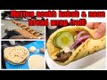 Everyone’s favourite recipe | grilled mutton seekh kebab & pita naan bread wrap roll | flatbread