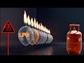 LPG Gas vs Balloon |  क्या होगा LPG GAS में आग लगे तो | Will it Blast ?Amezing experiment video