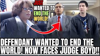 Judge Confronts Man Accused of Plotting Global Catastrophe
