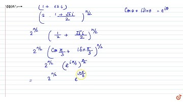 The smallest positive integral value of n for which `(1+sqrt3i)^(n/2)` is real is
