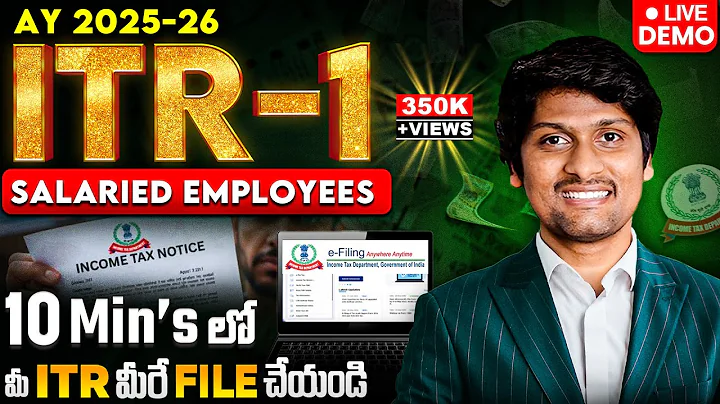 How to file ITR 1 Filing Online AY 2025 - 2026 | Salaried employees Income Tax Return filing