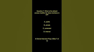 Dot Net Programming Questions – Part 1 |  Question 7 | C# Basics Practice Set | Test Your Knowledge