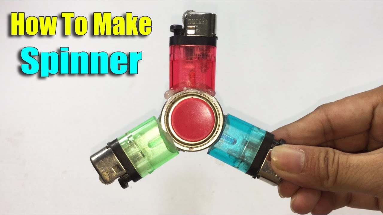 How to Make Spinner Using Lighters DIY at Home Life Hacks YouTube