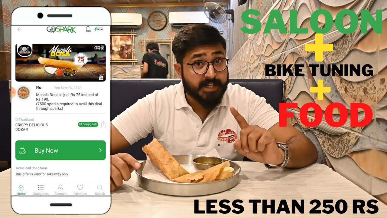 Saloon + Food + Bike Tuning all in 250 Rs | Gospark