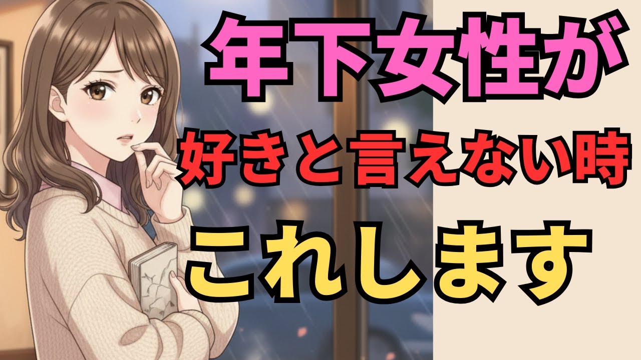 【見逃すな】年下女性が年上男性に「好き」と言えない時の代替行動5選【マナの恋愛心理学】