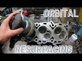 How to Resurface a cylinder head at home with an Orbital sander???!!??!??!?