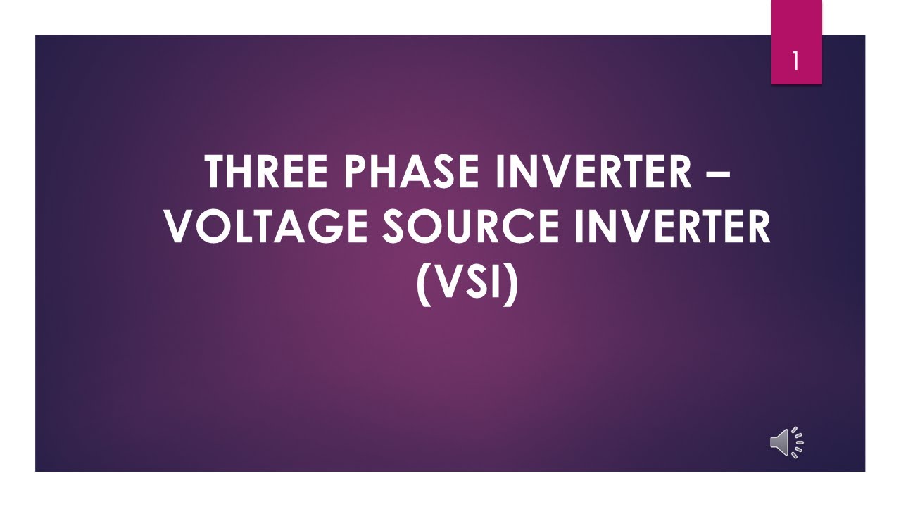 Three phase Inverter - 180 degree mode of operation - YouTube